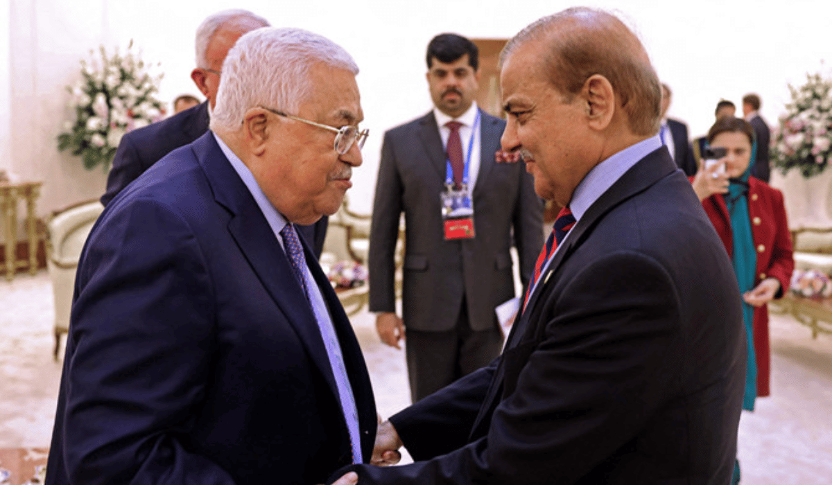 Palestinian President Mahmud Abbas Congratulates Shehbaz Sharif on Becoming Prime Minister